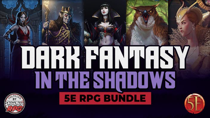 Product cover for Dark Fantasy in the Shadows 5E RPG Bundle