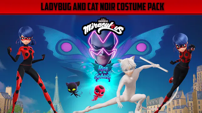 Miraculous: Rise of the Sphinx Cat Noir and Ladybug Costume Pack