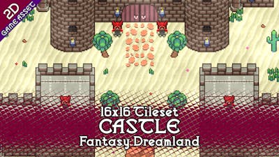 Castle Tileset 16x16 Pixelart - Fantasy Dreamland