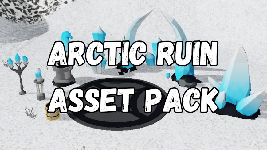 GameGuru MAX Low Poly Asset Pack - Arctic Ruins