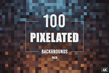 100 Pixelated Backgrounds