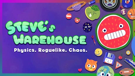 Product cover for Steve's Warehouse: Physics. Roguelike. Chaos.