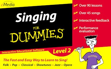Product cover for Singing For Dummies Level 2- Interactive Educational Software
