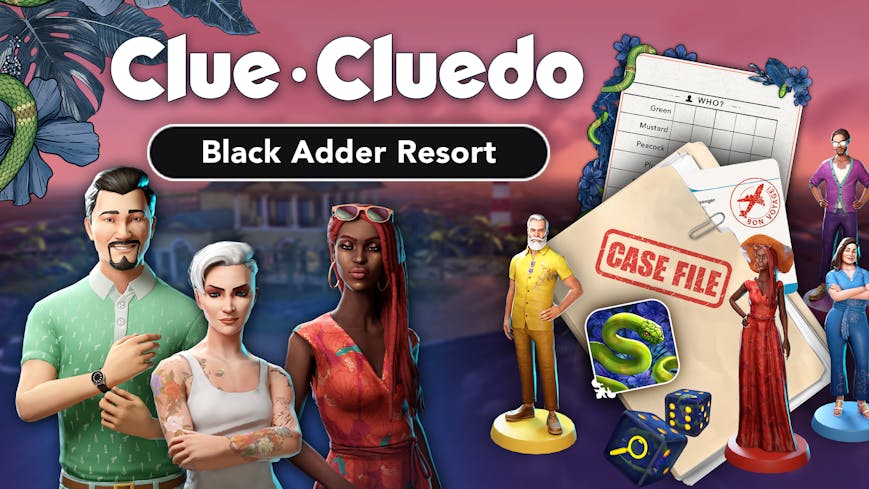 Product cover for Clue/Cluedo - Black Adder Resort Bundle