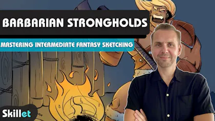 Barbarian Strongholds and Wilderness: Mastering Intermediate Fantasy Sketching