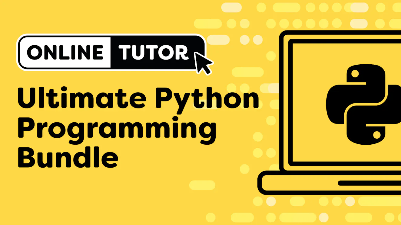 Product cover for Online Tutor-Ultimate Python Programming Bundle