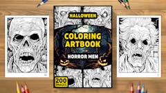 Coloring Artbook Horror - Men