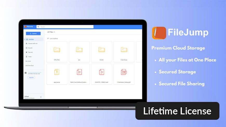 FileJump 2TB Cloud Storage: Lifetime Subscription