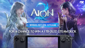 Product cover for Wishlist AION 2 on Steam for a Chance to Win a 1TB OLED Steam Deck