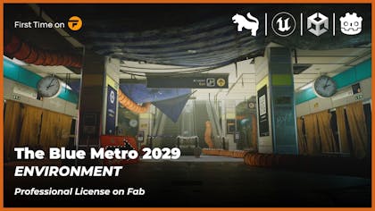 The Blue Metro 2029 Environment (Post Apocalyptic Metro / Subway Environment ) (Unity )