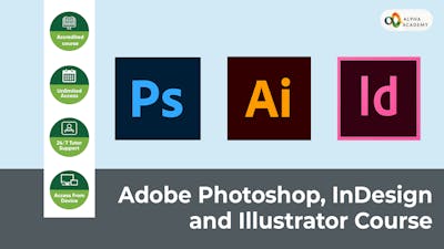 Adobe Photoshop, InDesign and Illustrator Course