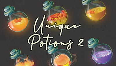 Unique Potions 2 - RPG Inventory Icons