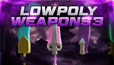 Low Poly - 15 Fantasy Swords #3