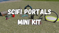 Product cover for GameGuru MAX Low Poly Mini Kit - Sci-Fi Portals