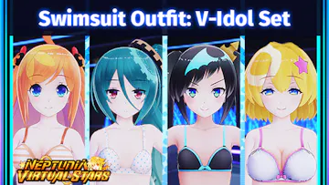 Neptunia Virtual Stars - Swimsuit Outfit: V-Idol Set