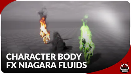 Character Body FX Niagara Fluids