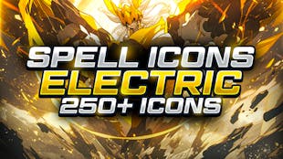 Cinematic Spell Icons - Electric - 250+ Icons