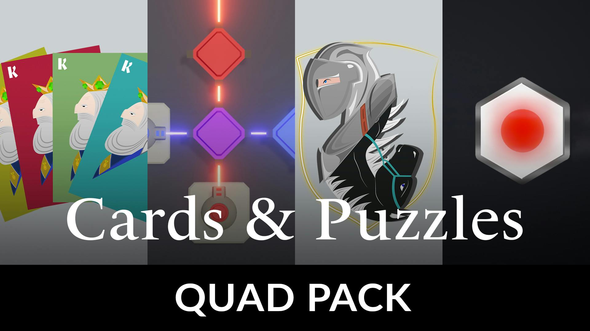 Cards & Puzzles Quad Pack Steam Game Bundle Fanatical