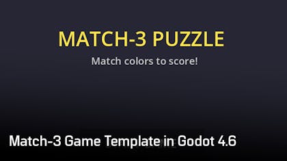 Match-3 Game Template in Godot 4.6