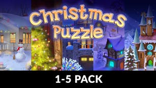 Product cover for Christmas Puzzle 1-5 Pack