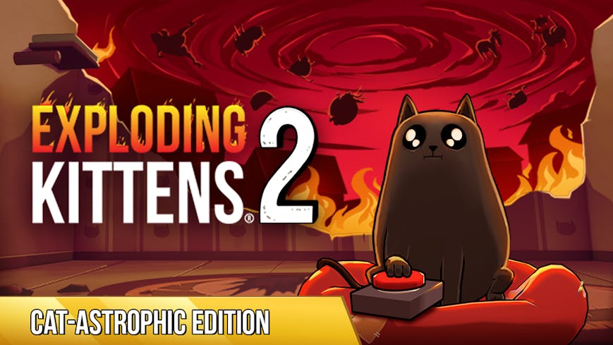 Product cover for Exploding Kittens 2 - Cat-Astrophic Edition