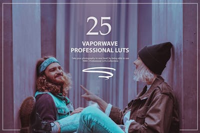 25 Vaporwave LUTs Pack