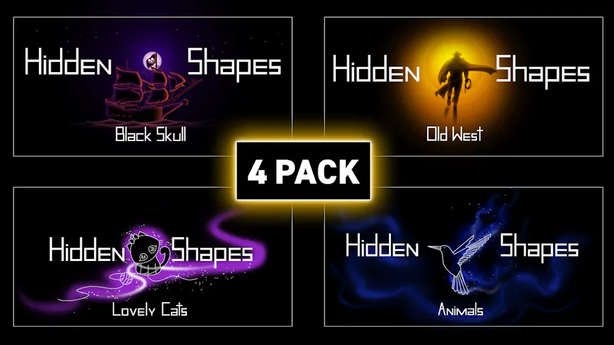 Product cover for Hidden Shapes 4-pack