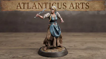 Female Medieval Peasant - Clio Bill - Attacking