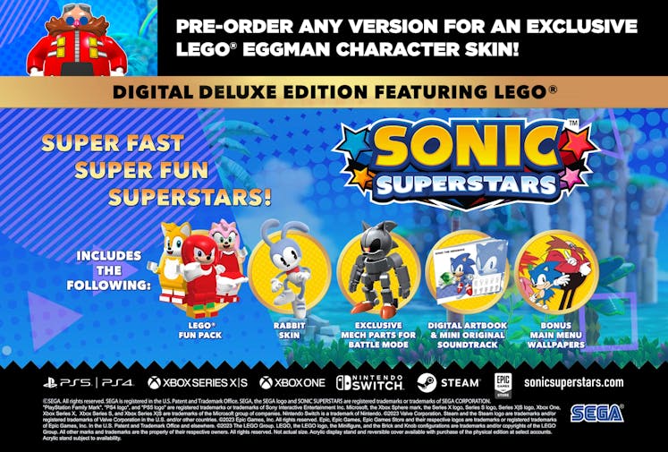 SONIC SUPERSTARS Digital Deluxe Edition featuring LEGO®