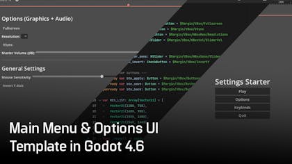 Main Menu & Options UI Template in Godot 4.6