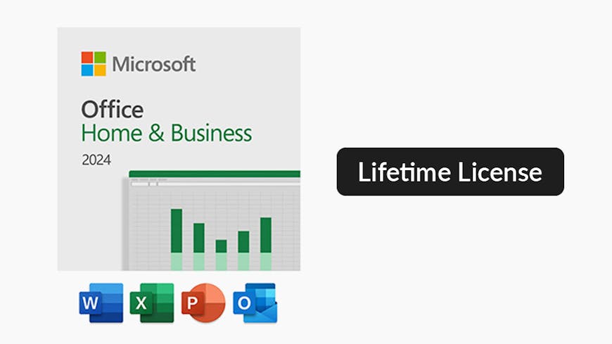 Microsoft Office 2024 Home & Business for Mac or PC Lifetime License
