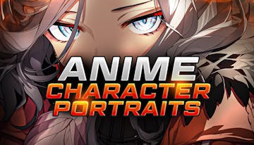 Anime Character Portraits - 100 Portraits