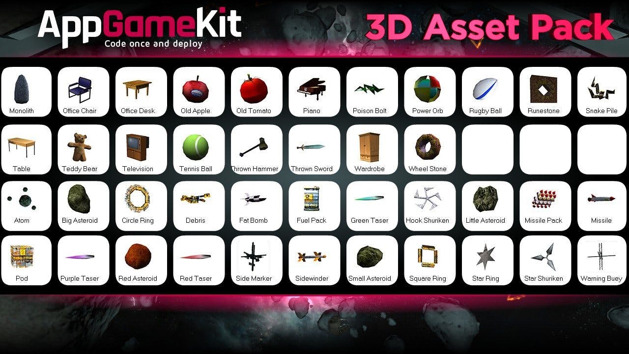 Asset pack download. APPGAMEKIT.