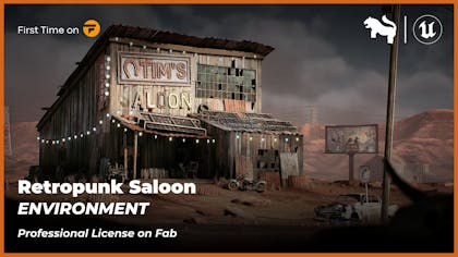 Retropunk Saloon Environment (Unreal Engine)