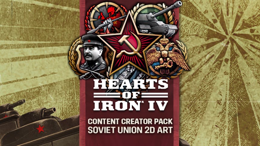 Hearts of Iron IV: Content Creator Pack - Soviet Union 2D Art