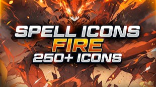 Cinematic Spell Icons - Fire - 250+ Icons
