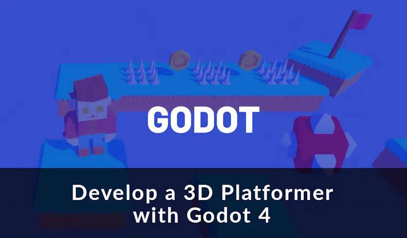 Product cover for Develop a 3D Platformer with Godot 4