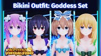 Neptunia Virtual Stars - Bikini Outfit: Goddess Set