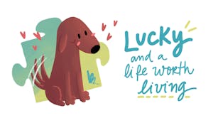 Product cover for Lucky and a life worth living - a jigsaw puzzle tale