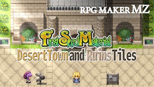 Product cover for RPG Maker MZ - FSM - Desert Town and Ruins Tiles - DLC