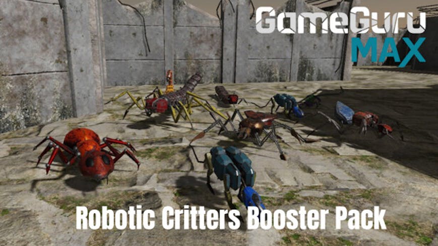 GameGuru MAX Far Future Booster Pack - Robotic Critters