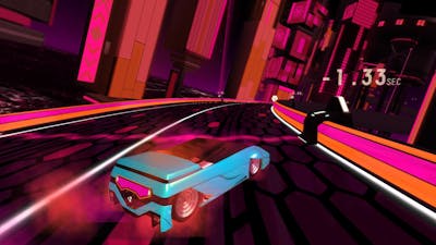 Riff Racer Race Your Music Pc Steam Game Fanatical