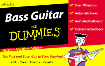 Product cover for Bass Guitar For Dummies - Interactive Educational Software