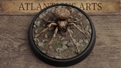 Spider (12.5mm) and Giant Spider (50mm)