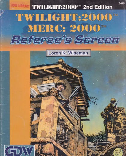 Twilight: 2000/Merc: 2000 Referee's Screen