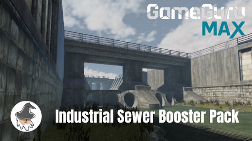 GameGuru MAX Modern Day Booster Pack - Industrial Sewers