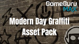 Product cover for GameGuru MAX Modern Day Asset Pack- Graffiti - DLC