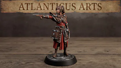 Female Human Artificer - Alera Stormforge - Pistols