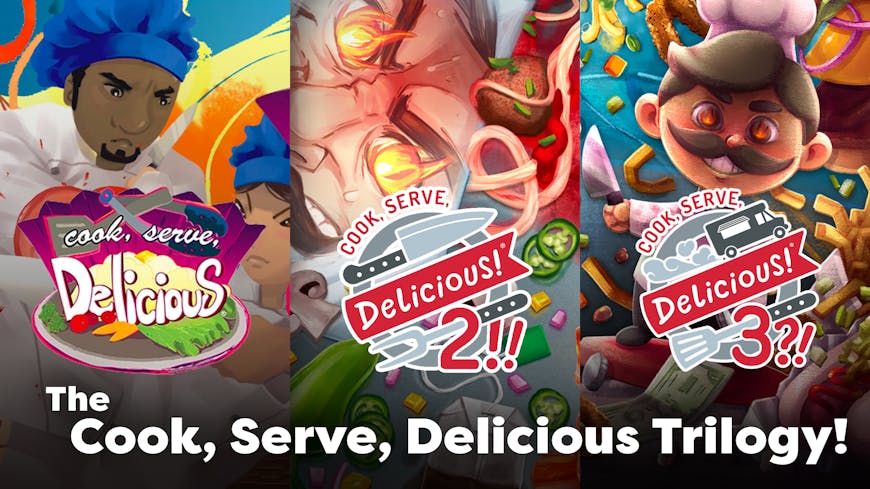 Product cover for The Cook, Serve, Delicious Trilogy!
