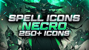 Cinematic Spell Icons - Necromancer - 250+ Icons